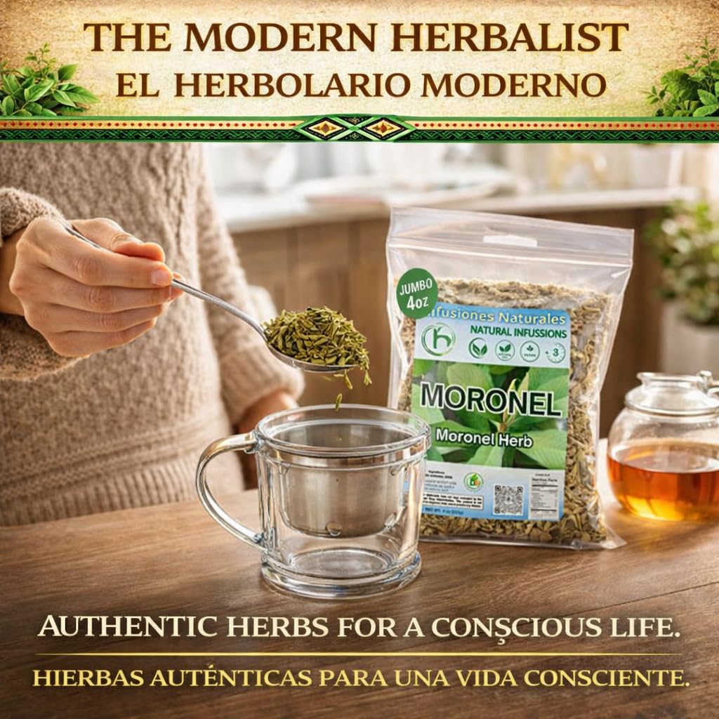 Moronel Herbal Tea (4 oz) - Premium "Planta de la Vida" (Synadenium grantii) - Wildcrafted Loose Leaf Tea from Mexico - 100% Natural, Caffeine-Free