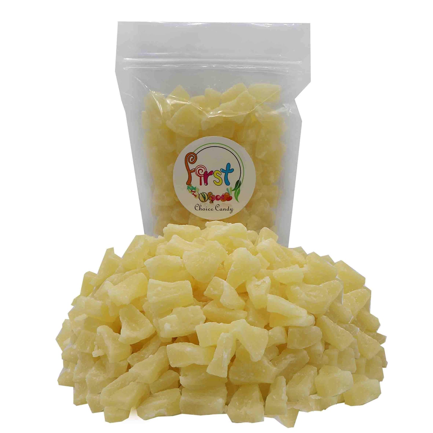 FirstChoiceCandy Dried Sweetened Pineapple Chunks, 2 Pound