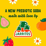 Sana Sana by Jarritos - Mexican Prebiotic Soda Soft Drinks, Guava (12 oz, 355ml) 12 Cans - 40 Calories, 10g of Fiber - Low Sugar - Natural Flavor Soda