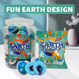 Lucky boys Earth Gummy Candy With Fruity Liquid Center Fat Free Perfect for Halloween & Themed Parties, Fun & Delicious 19.04oz (Earth Gummy 19.04oz