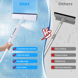 PFEIGH Spray Window Squeegee, 3-in-1 Professional Squeegee with Telescopic Extension Pole up to 59"", Home Cleaner Tools for Windows, Bathrooms