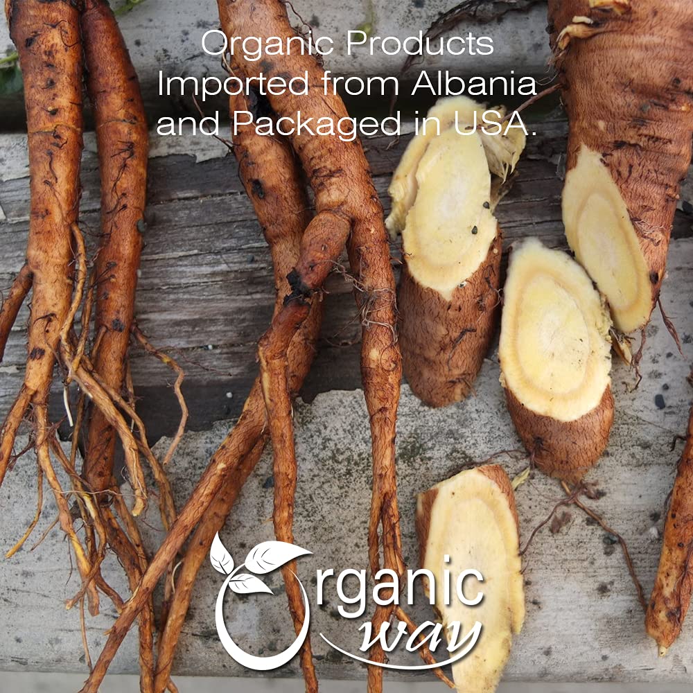 Organic Way Yellow Dock Root Powder (Rumex crispus) - European Wild-Harvest | Organic & Kosher Certified | Vegan, Non GMO & Gluten Free | USDA