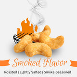 Smoked Cashews by It's Delish, 2 Lbs Bulk | Gourmet Lightly Roasted Salted Cashew Nuts Smoky Flavor, Healthy Snacks, Yummy Nut Snack for Adults |
