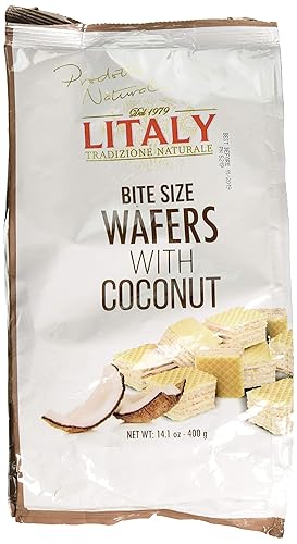 Litaly Bite Size Wafers with Coconut, 14.1 Ounce