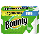 Bounty Select-A-Size Paper Towels, White, Big Rolls, 6 Count of 74 Sheets Per Roll, 6 Count (Pack of 1)