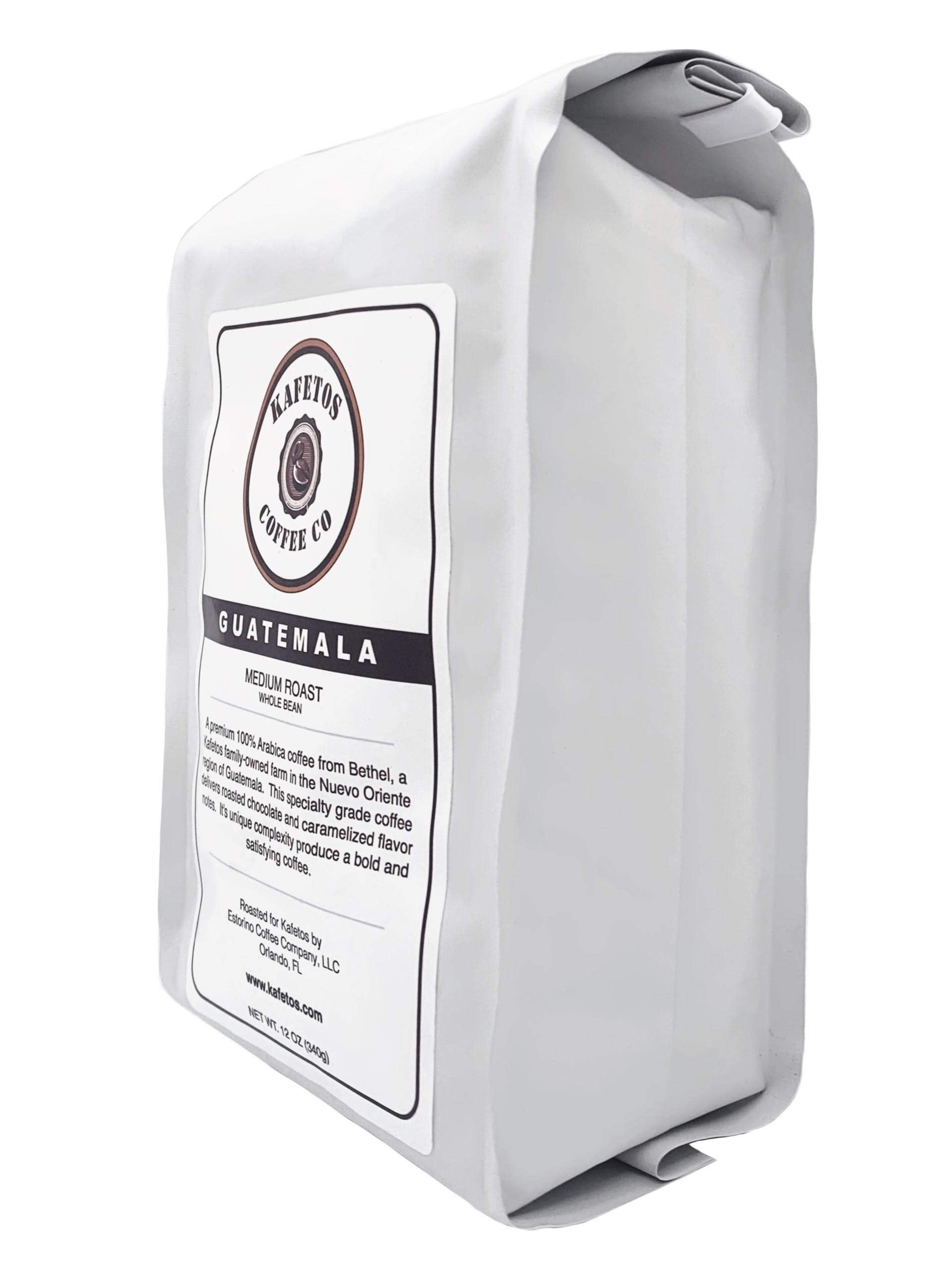 Medium Roast Whole Beans Guatemala Coffee, Specialty Grade, Single Estate- Farm Direct Trade, Shaded Grown at Kafetos Family Owned Farm 16 oz