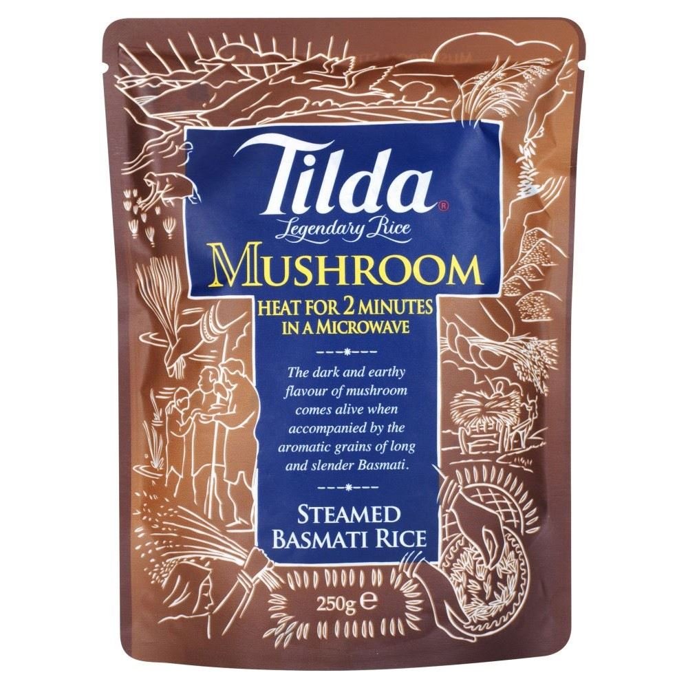 Tilda Steamed Basmati Rice Mushroom (250g) - Pack of 6