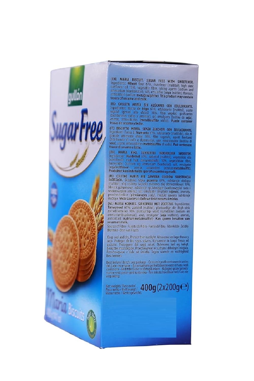 Gullon Sugar Free Maria Cookies 14.1-Ounce
