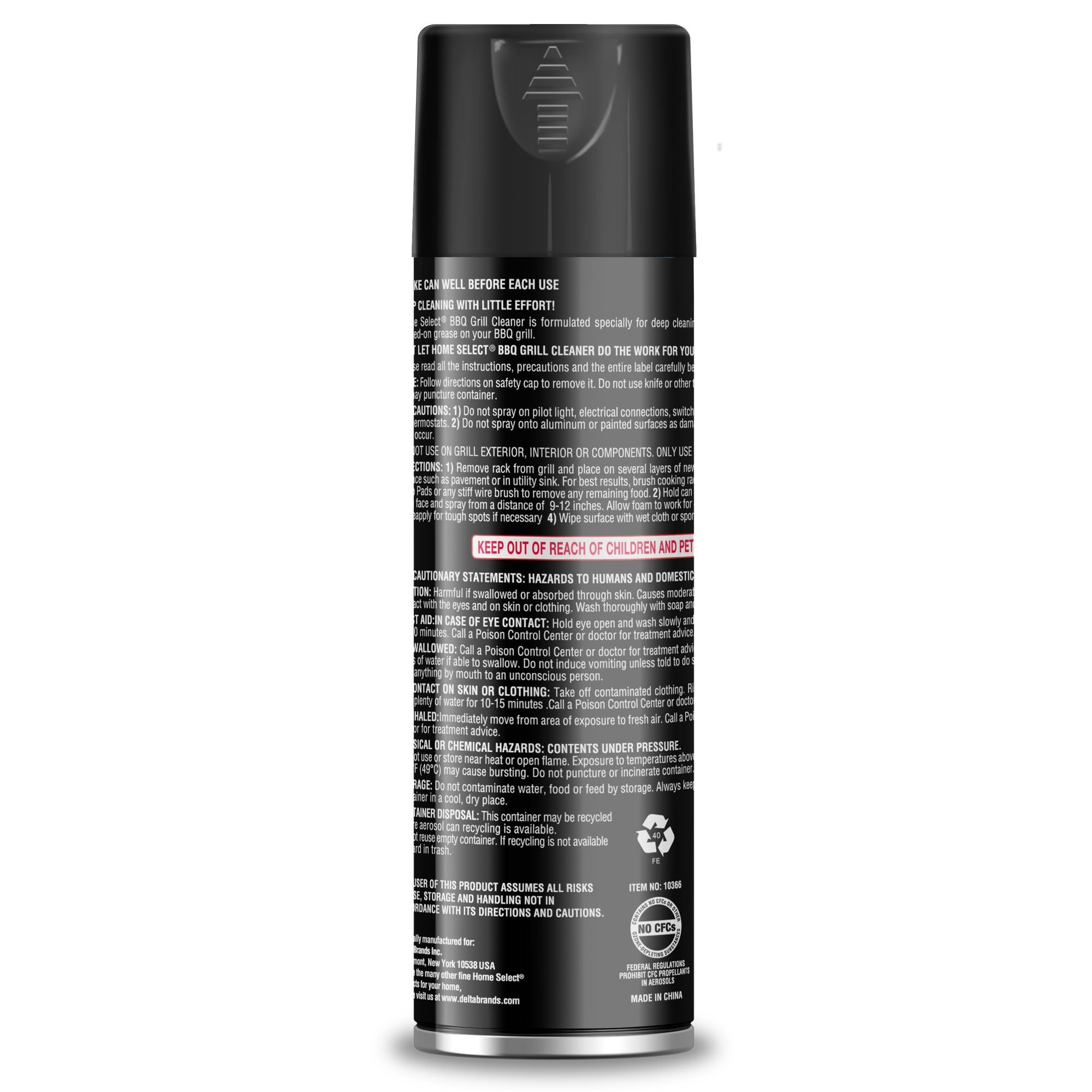 Home Select 10366-12 Aerosol BBQ & Grill Cleaner
