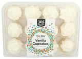 365 by Whole Foods Market, Two-Bite Vanilla Cupcakes, 10.5 oz, Frozen