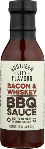 Southern City Flavors, Grillng Sauce Bourbon Bacon, 15 Ounce