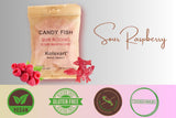 Kolsvart Sour Raspberry Swedish Candy - Vegan & Gluten-Free Gummies with Natural Fruit Flavor - Scandinavian Gummy Candy - 4.2 oz Each (Pack of 5)