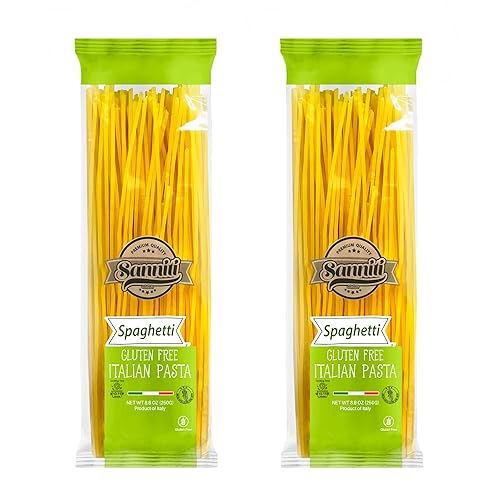 Sanniti Italian Gluten Free Spaghetti Pasta | European-Kosher | Vegan | GMO-Free | Made with Corn and Rice | Imported from Italy, 8.8 oz each [Pack