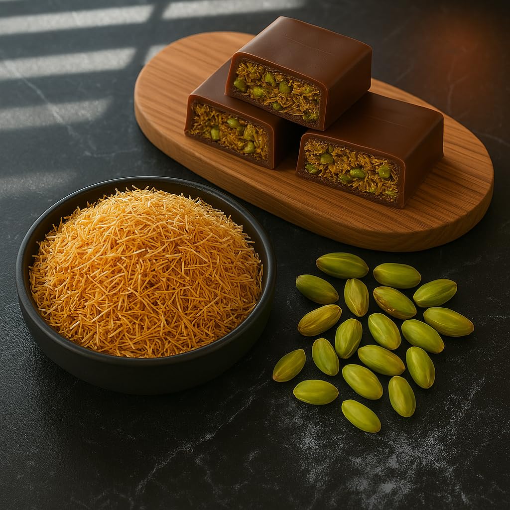 BAYKUL Kataifi Pastry for Dubai Chocolate, Baked Crispy Crunchy Kadayif Shredded Fillo Dough, Ready to Use (1.1 lb (500gr), Baked)
