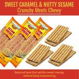 Ivanka's Sesame Crunchy Caramel Bars Deliver Natural Energy & Nutty Flavor - Sesame Bars Ideal for Snacking or Healthy Breakfast - Enjoy the Taste