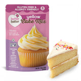 Better Batter Yellow Cake Mix | Certified Kosher, Vegan & Gluten Free Mix for Baking Top 9 Allergen-Free Perfect for Cakes & Cupcakes! Just Add Water, Oil & Eggs Hostess Kitchen Cooking Gifts 1LB Pouch