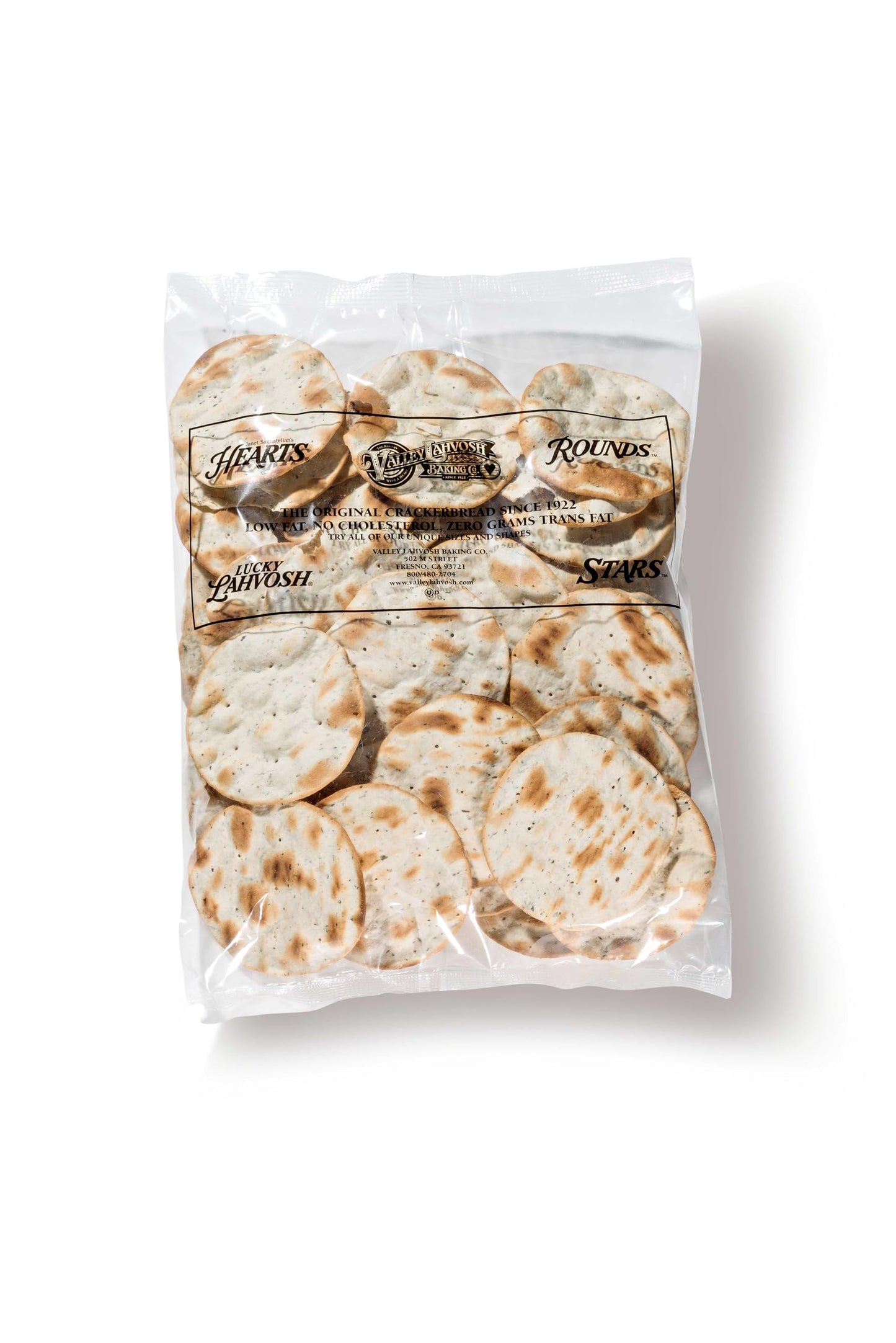 Valley Lahvosh Round Original Crackerbread, 3 inch -- 6 per case.