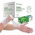 Dr.GreenPanda Large 1000pcs Clear Vinyl 3mil Disposable Food Safe Gloves for Food Service Food Prep Food Handling Cooking Cleaning Multipurpose Light