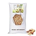 Sneaky Mango Raw Out of Shell Peanuts for Wildlife - 45 Pounds - Shelled Peanuts- Grown in The USA, for Squirrels, Deer, Birds