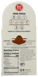 Red Plate Foods, Cookies Double Chocolate, 10.5 Ounce