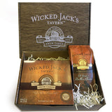 Wicked Jack's Tavern Captain's Stash Holiday Gift Box - 20-Ounce Rum Cake & 12-Ounce Gourmet Coffee, Perfect for Thanksgiving, Christmas, or