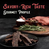 Meat Artisan Beef Jerky - Australian Wagyu Steakhouse - High Protein Snack - Gluten Free No MSG - Premium Gourmet Natural 3oz (85g)