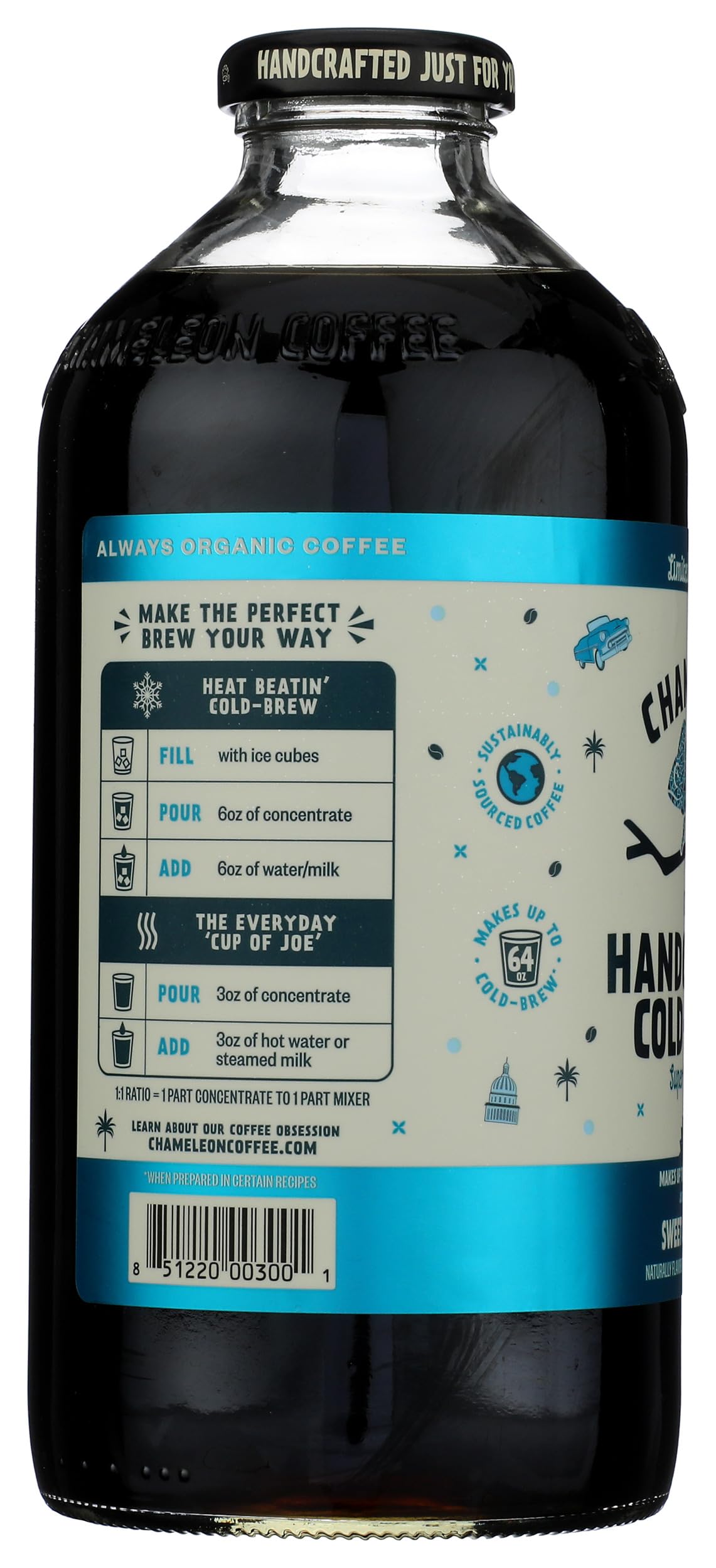 Chameleon Cold Brew Organic Lt. Ed. Seasonal Concentrated Cold Brew Coffee, 32 FZ