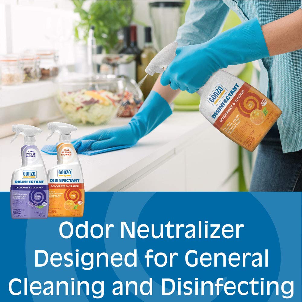 Gonzo Natural Magic Disinfectant Disinfect Deodorize and Clean Your Home, Citrus 24 Ounce, Ounce, Citrus, 24 Fl Oz