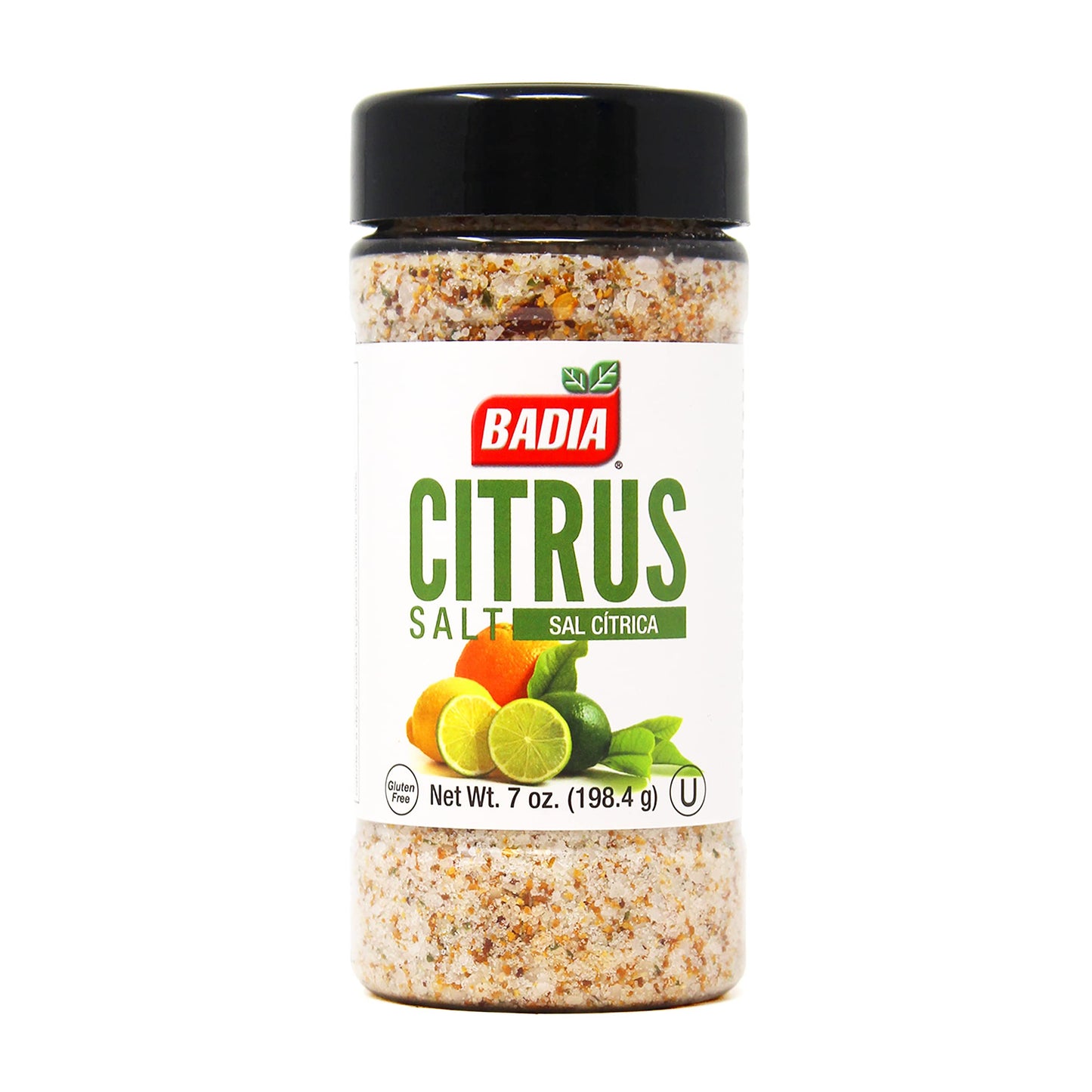 Badia Citrus Salt, 7 oz - Zesty Blend of Sea Salt with Lemon and Orange - Perfect for Seafood, Grilled Vegetables, Poultry and Cocktails