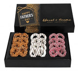 Father's Day Pretzel Gift Basket - Kosher Chocolate Covered Pretzels - Gourmet Basket Filler - Anniversary, Corporate, Birthday, Holiday, Employee