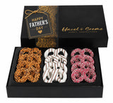 Father's Day Pretzel Gift Basket - Kosher Chocolate Covered Pretzels - Gourmet Basket Filler - Anniversary, Corporate, Birthday, Holiday, Employee