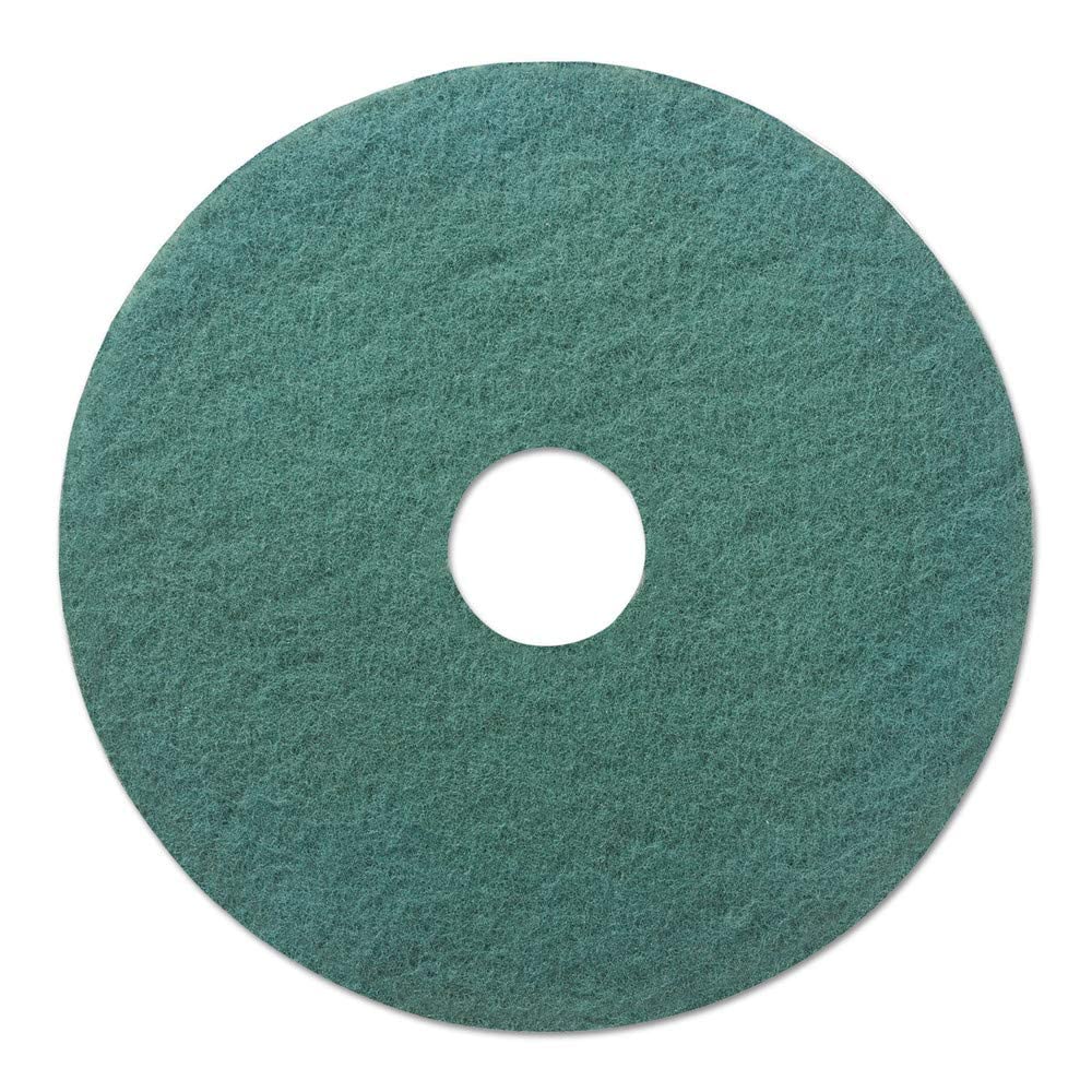Boardwalk BWK4020GRE 20 in. dia. Heavy-Duty Scrubbing Floor Pads - Green 4 Pack of 5