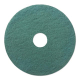 Boardwalk BWK4020GRE 20 in. dia. Heavy-Duty Scrubbing Floor Pads - Green 4 Pack of 5