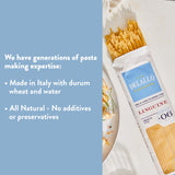 DeLallo Linguine Pasta, Made in Italy, Bronze Cut, Made with Only 100% Durum Wheat Semolina Flour, Non-GMO, All Natural, Kosher, Vegan,1 Pound Bag, (4