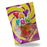 Assorted Gummy Worms Candy, Halal Candy Bulk 2 Pound Bag | Fruit Flavored Gummy Worms Candy | Sweet & Chewy Worm Gummies for Parties, Candy Buffets