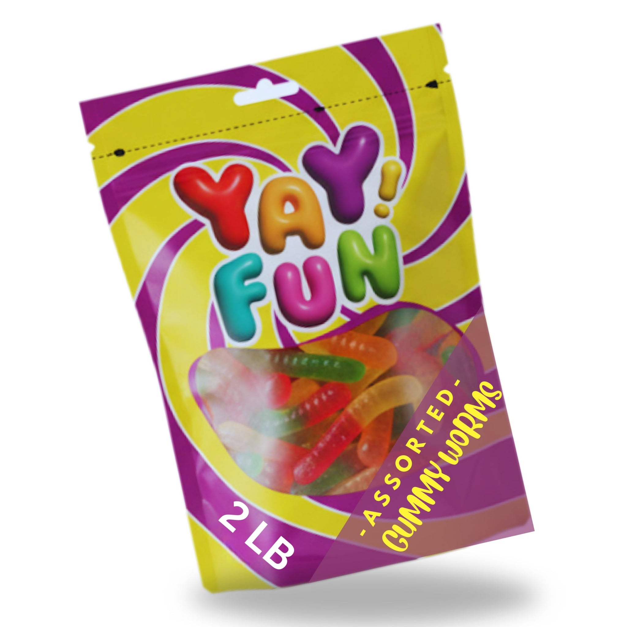 Assorted Gummy Worms Candy, Halal Candy Bulk 2 Pound Bag | Fruit Flavored Gummy Worms Candy | Sweet & Chewy Worm Gummies for Parties, Candy Buffets