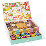 Birthday Gift Basket, Gourmet Candy Food Snack Box, Bday Him & Her, Men, Women, Family Party, Two-Tier Chocolate Gift Box with Assorted Belgian