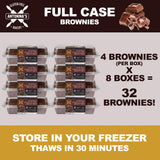 Antonina's Gluten-Free Bakery Double Chocolate Brownies | Certified Gluten-Free | Nut Free | Peanut Free | Taste Homemade | Four 4-Packs (16 Brownies)