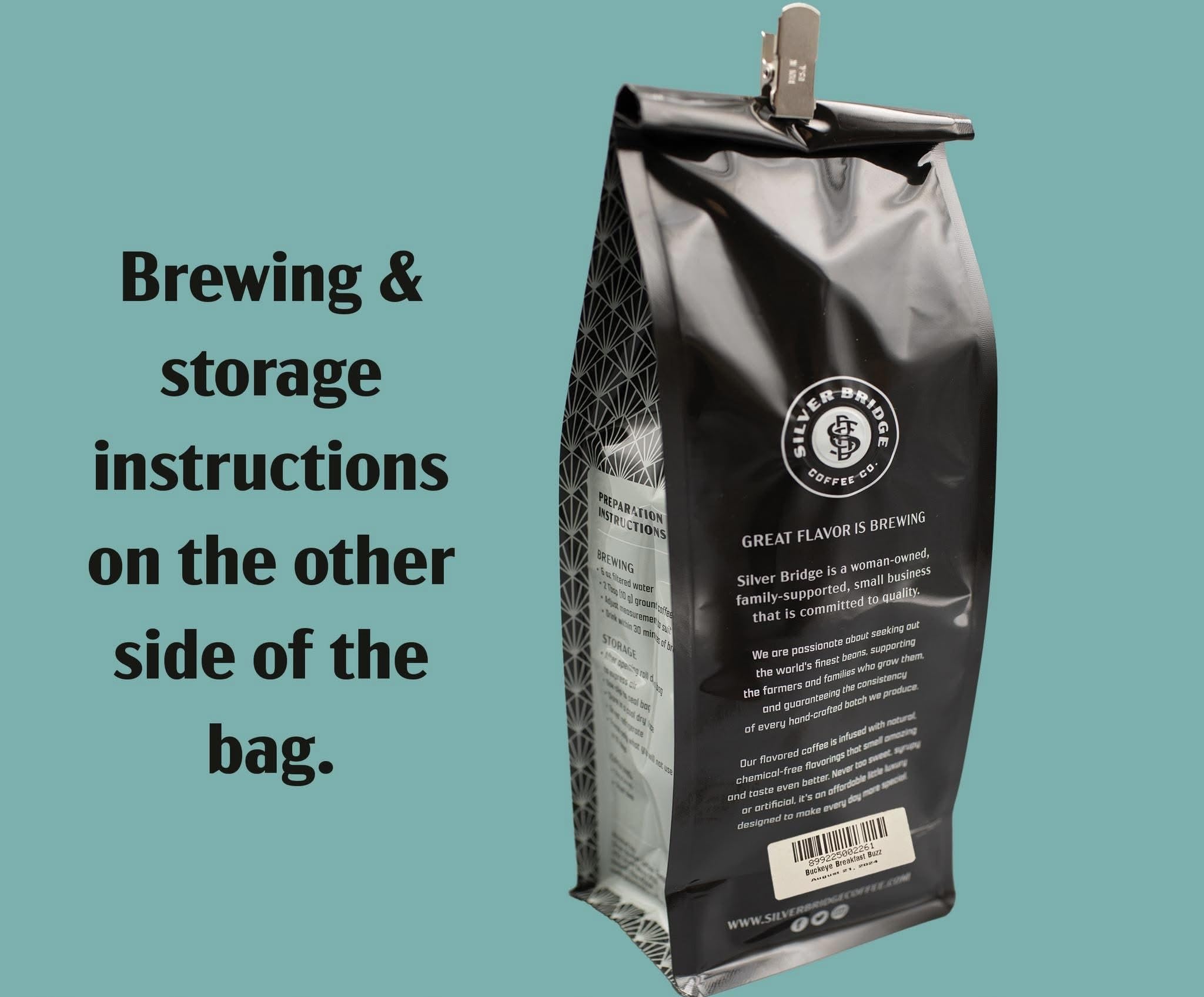 Silver Bridge Coffee Company Flavored Coffee Highlander Grogg | 12oz Flavored Ground Coffee | Butterscotch and Sweet Rum Flavoring | Specialty Coffee