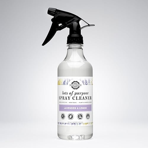 Rustic Strength Lots of Purpose Spray Cleaner with Lavender and Lemon Essential Oils, Multi-Purpose, Plant Based, Non-Toxic, 16 Fl Oz