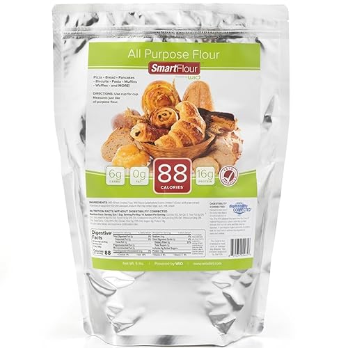 WiO SmartFoods™ All-Purpose Flour, 5-lb. Low-Carb, Fat-Free, Sugar-Free, Flour for Baking, Cooking, and More
