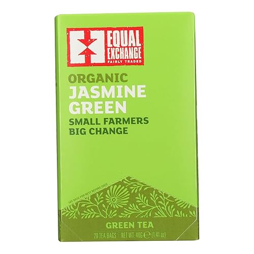 Equal Exchange Jasmine Green Tea Organic 20 Bags (Case of 6)