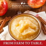 Indian Summer Single Serve Peach Apple Sauce, Individually Packed Applesauces, 6 Single Cups, 4 Ounces Each (Peach)