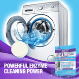 iFLO Washing Machine Cleaner Tablets - Powerful Washer Machine Cleaning and Deodorizer Tablets for Front Load, Top Load, and High-Efficiency Washer