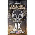 Black Rifle Coffee Company AK Espresso, 12oz Bag, Ground Coffee Medium Roast - Roasted Blend Made from Arabica Beans - Colombian & Brazilian Beans