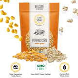 1000 Springs Mill Dry Popcorn Kernels - Non-GMO, Healthy Snack for Microwave or Stovetop - Bulk Organic Popcorn Kernels with Resealable Bag - Enjoy