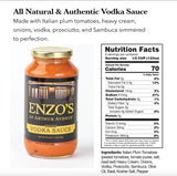 Enzo’s of Arthur Avenue Authentic Tomato Sauce, Authentic Homemade Italian Cuisine, Vodka Sauce, 1 Pack, 24 oz