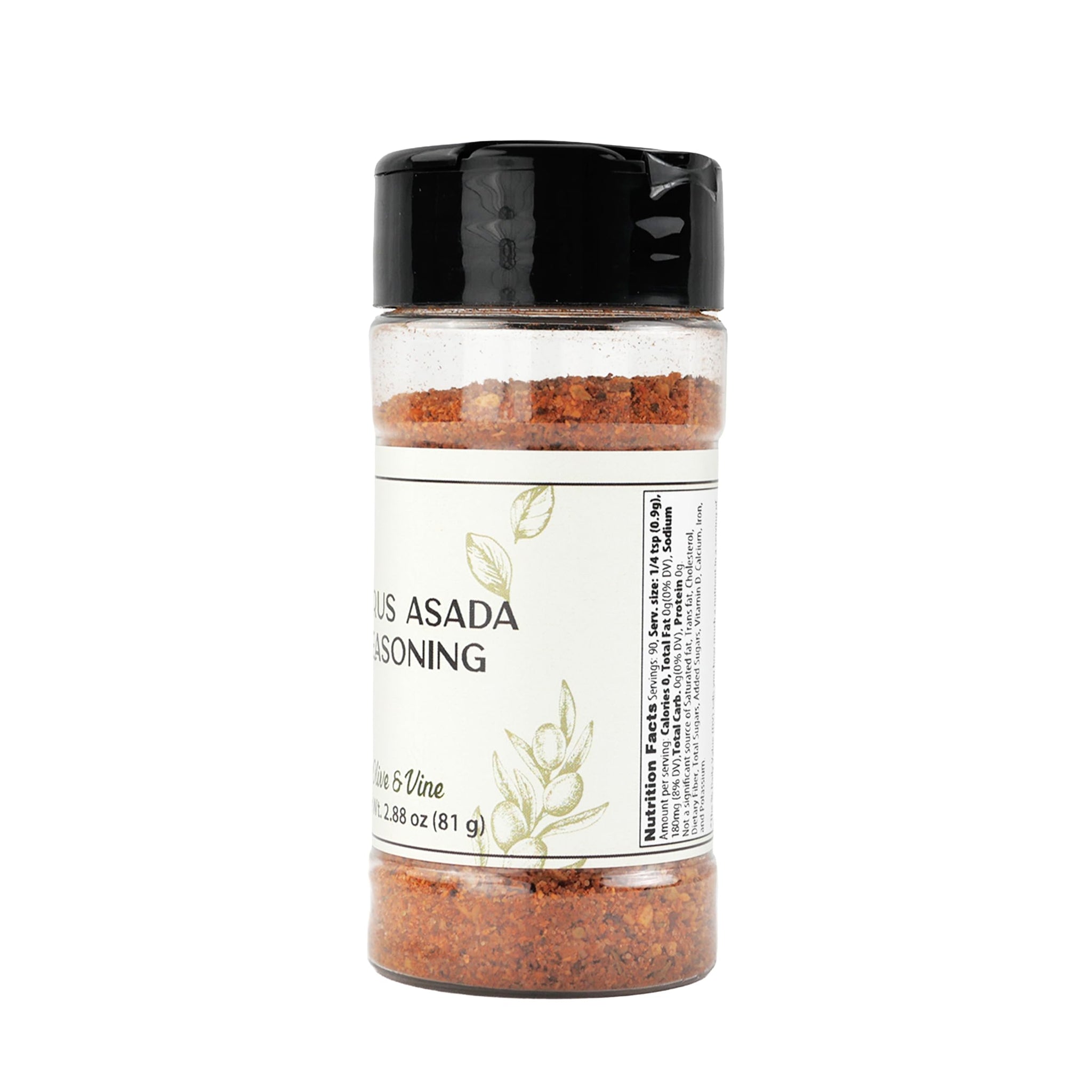 Olive & Vine Citrus Asada Seasoning, Zesty Flavor, For Grilling & Marinades, Rich Tradition, Authentic Taste, For Global Recipes (2.88 Ounce)