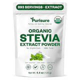 Organic Stevia Extract Powder,Zero Calorie, Pure Stevia Extract Concentrated Powder, Sweetener for Baking and Beverages - No Aftertaste, Non-GMO, Keto
