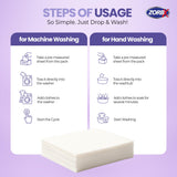 ZORBX Lavender Scented Laundry Detergent Sheets (60 Ct for Up to 120 Loads) - Liquid-less, Quick Dissolving Laundry Soap Sheets for Tackling Tough